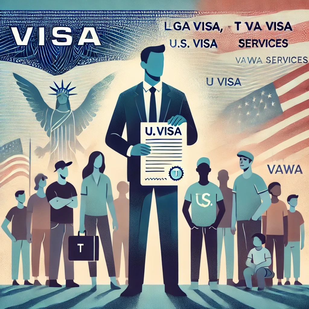 A person receiving support, symbolizing immigration relief for victims of crime and survivors of violence.