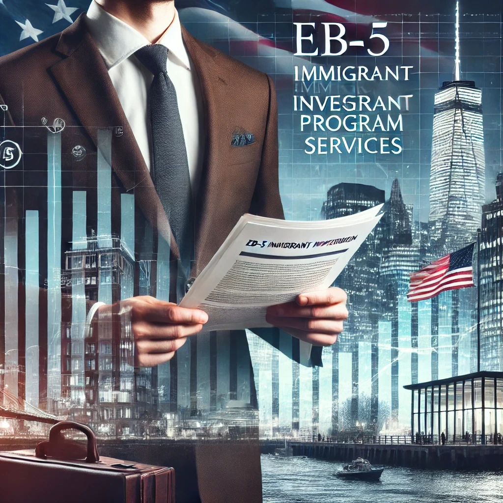 An investor shaking hands with a businessperson, symbolizing the EB-5 program for investors and job creation in the U.S.